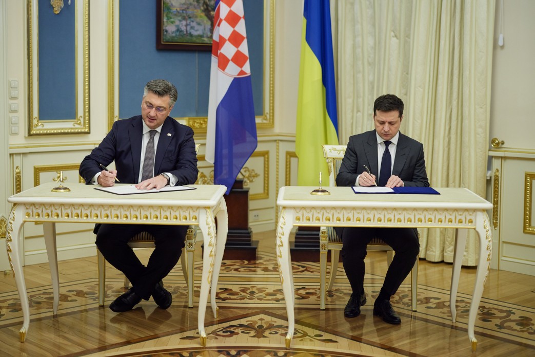 Україна й Хорватія підписали спільну Декларацію щодо європейської перспективи нашої держави