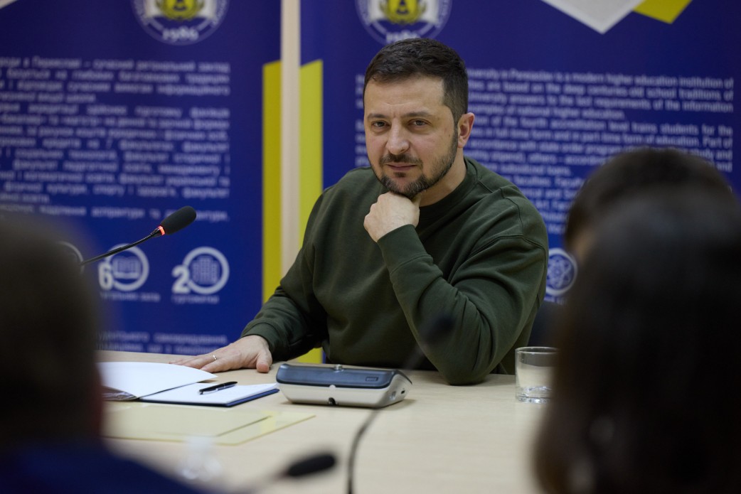 У Переяславі Володимир Зеленський узяв участь у форумі «Сковорода-300» та поспілкувався зі студентами трьох університетів